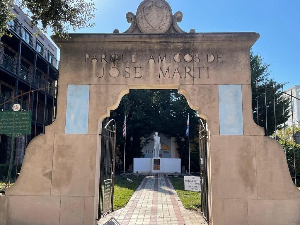 The Jose Marti park in Ybor City seen on a weekend trip to Tampa