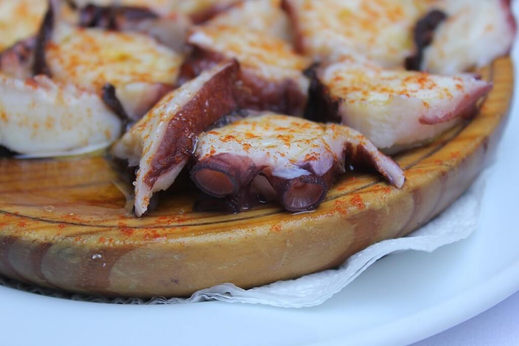octopus Galician style, Spanish regional cuisine