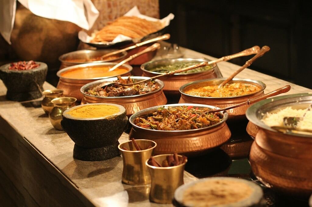 Indian food on an India luxury tour