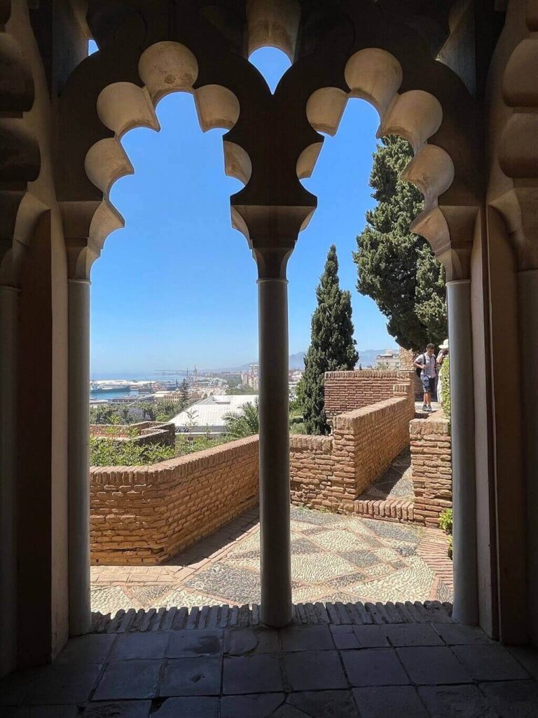 View from the Alcazaba in Malaga seen on a south Spain road trip.