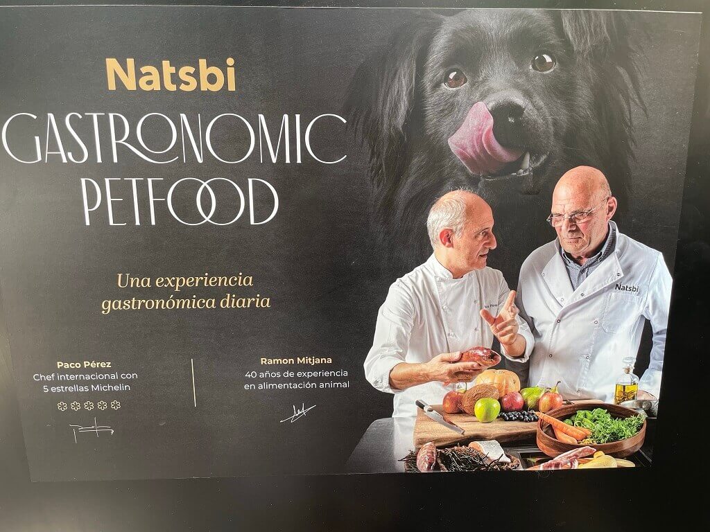a poster advertising dog food