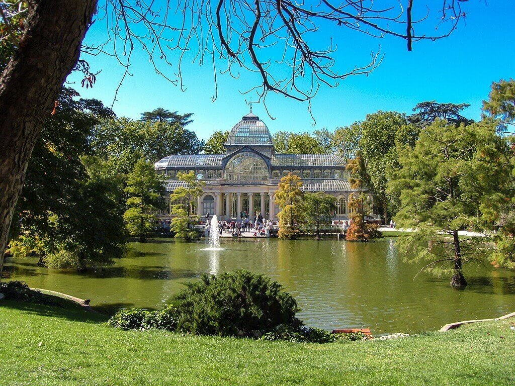 Crystal Palace in Retiro Park, a must-see on a 2-days in Madrid itinerary