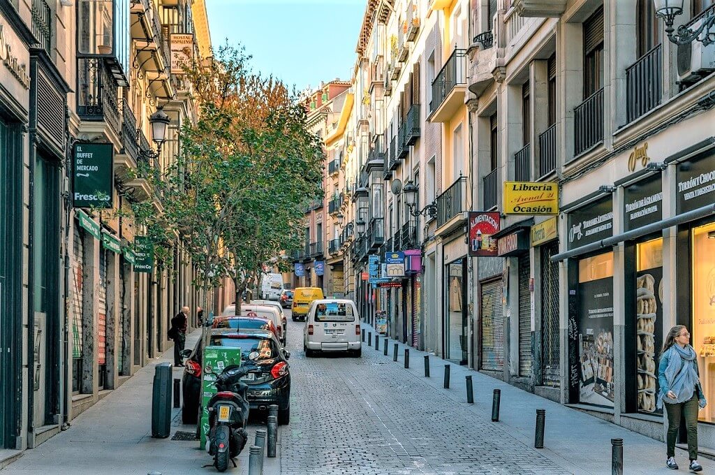 Typical Madrid street