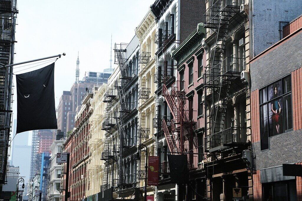 A SOHO street scene in New York City