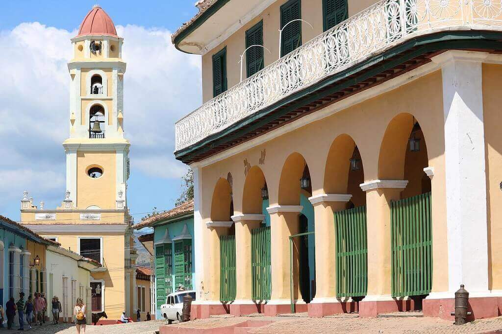 The church of San Francisco and the Romantic Museum in Trinidad