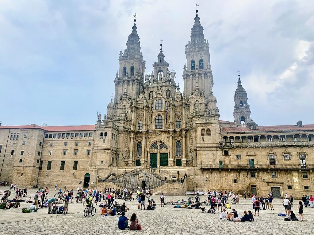 Spain is famous for the Camino de Santiago which ends in the cathedral of Santiago