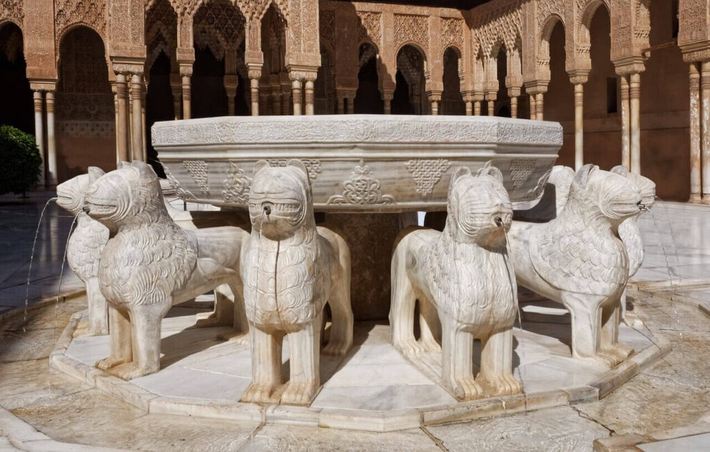 The Lion's Fountain in Alhambra