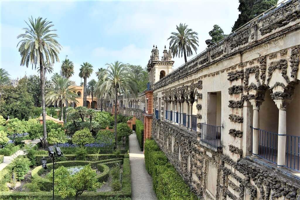 The real Alcazar of Seville and gardens