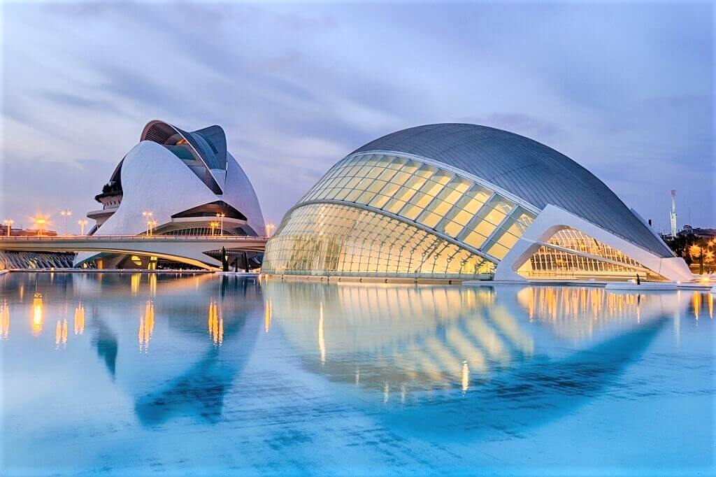 Spain is famous for the City of Arts and Sciences in Valencia