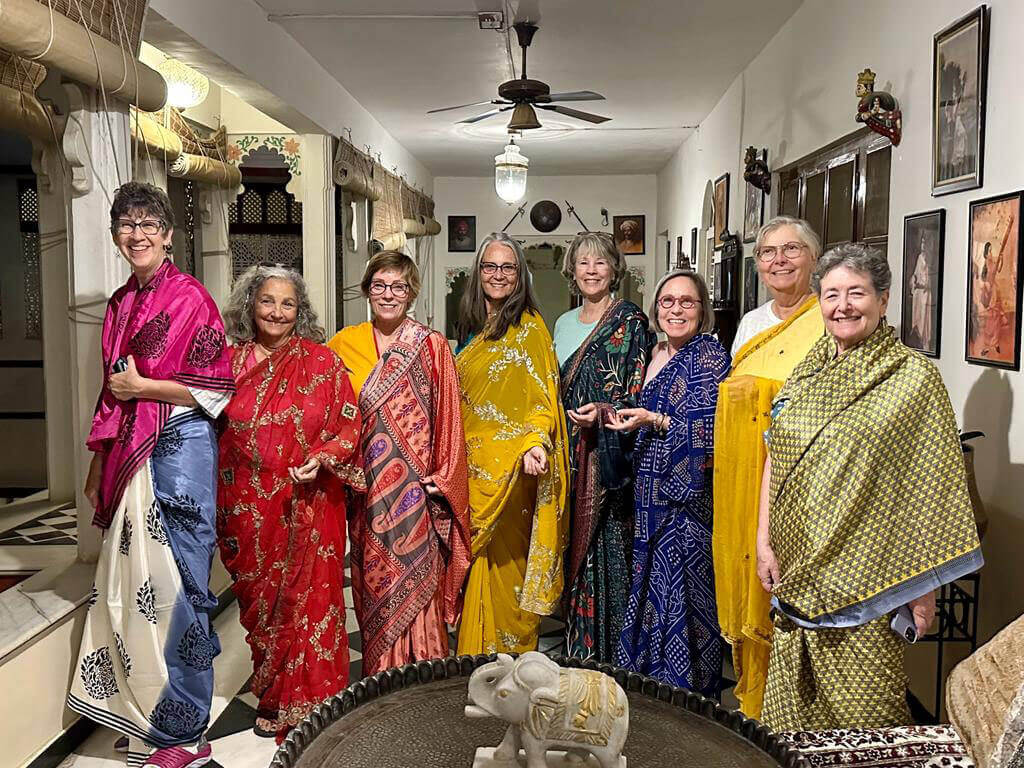 ladies in saris in India
