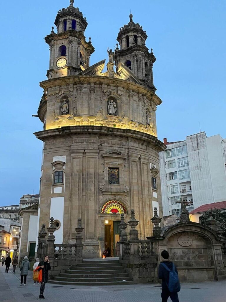 The circular church in Pontevedra