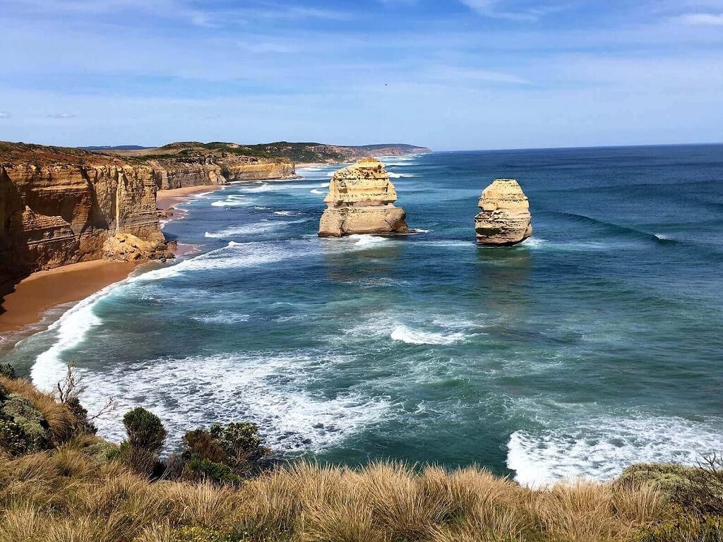 The 12 Apostles in Australia. One of the marvels you'll see on an Australia and New Zealand itinerary.