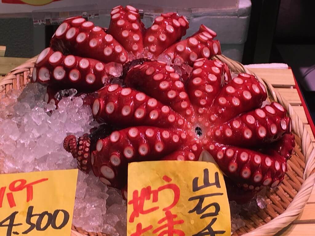 seafood at the Tsukijo Market 