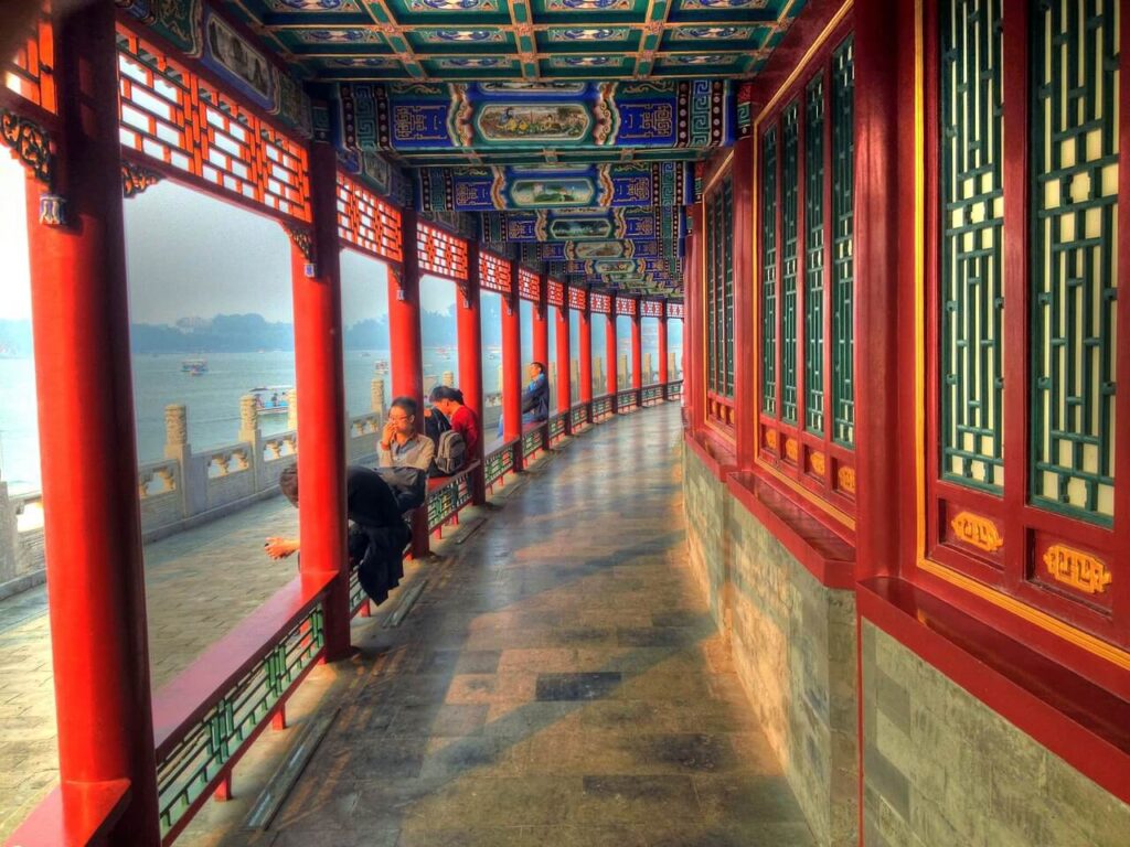 Visiting the Long Corridor at the Summer Palace is a Beijing highlight and one of the best things to do in Beijing.  
