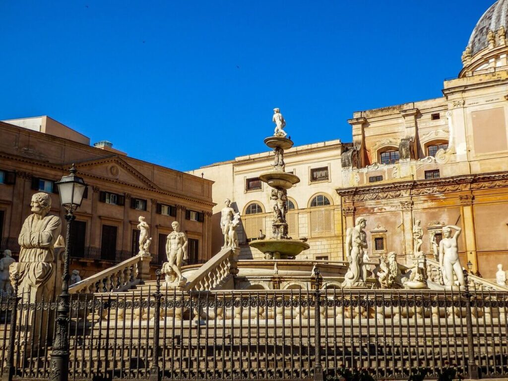 Monument square in Palermo
