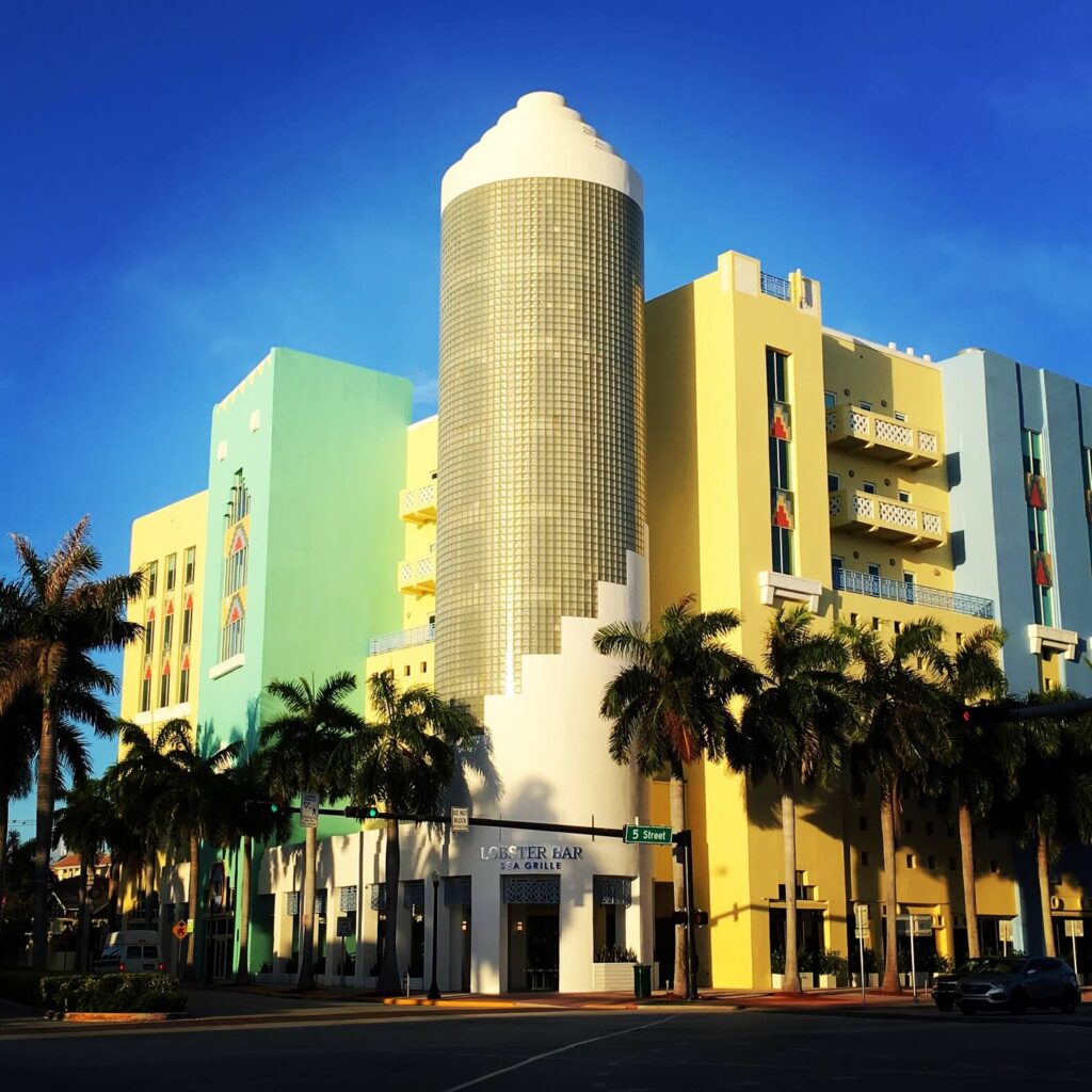 A building in South Beach