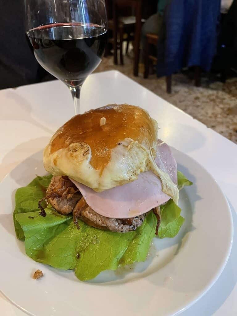 tasting a chivito is one of the best things to eat in Montevideo