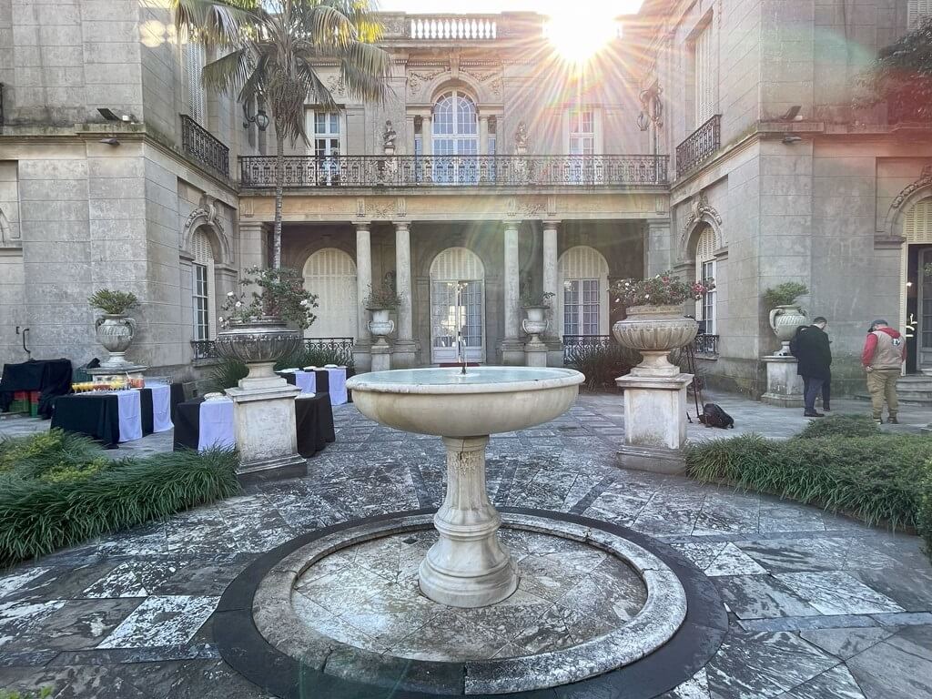 courtyard in Palacio taranco