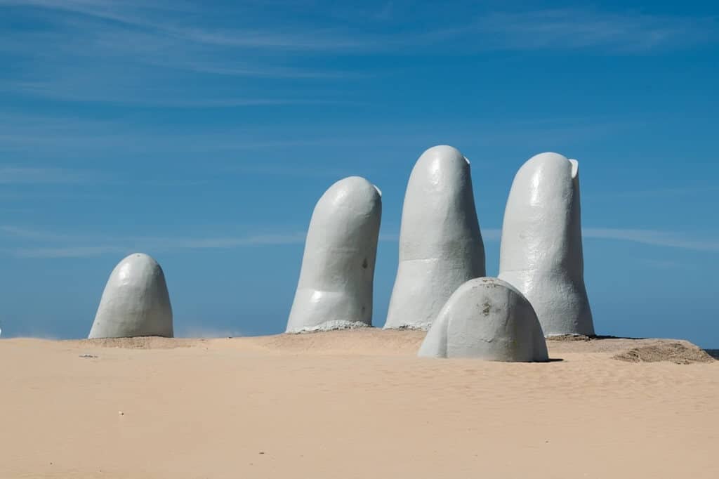 Iconic structure in Punta del Este