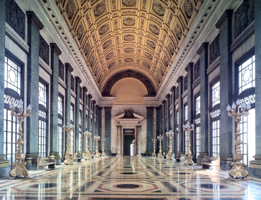 The interior of the capitol building