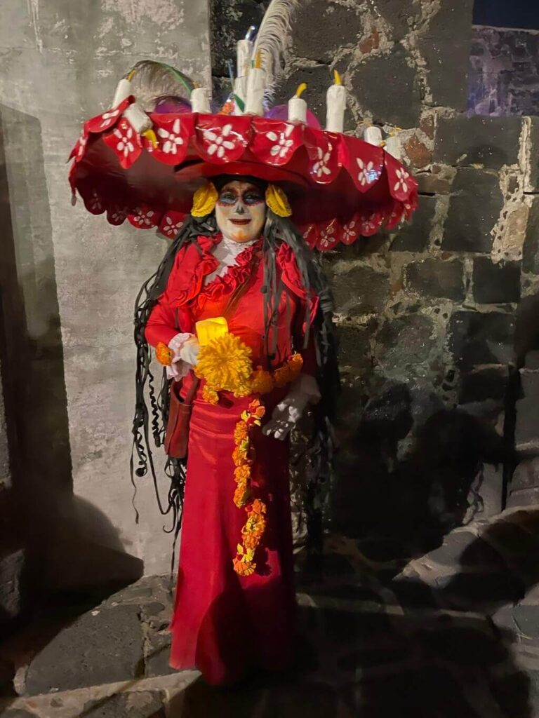 A Catrina celebrating the Dead of the Dead in Mexico City