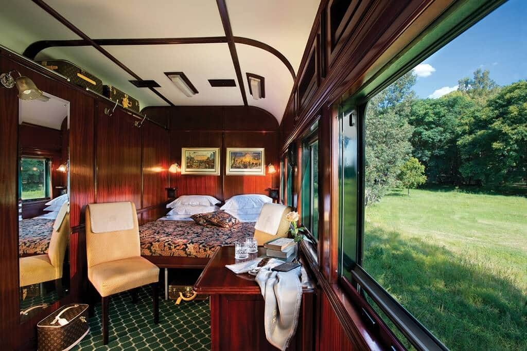 Cabin suite on Rovos luxury train