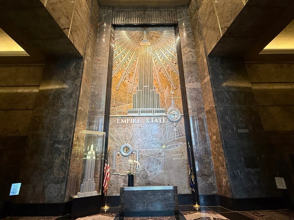 Art Deco in the Lobby of the Empire State Building