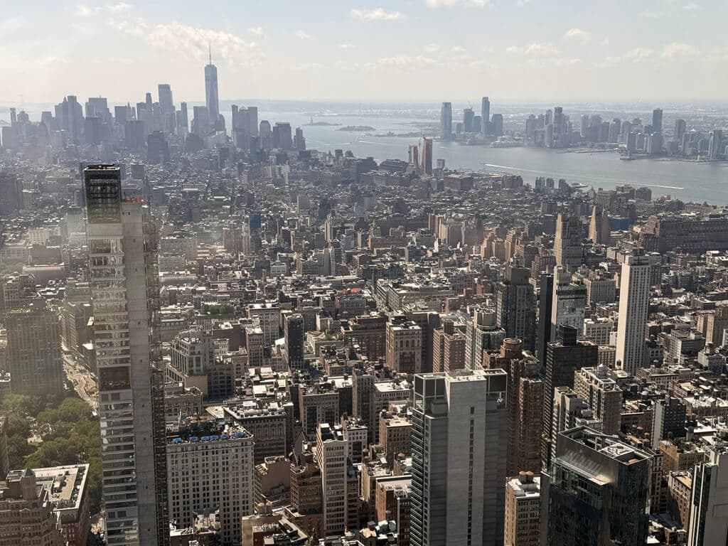 View of Southern New York City from the Empire State Building