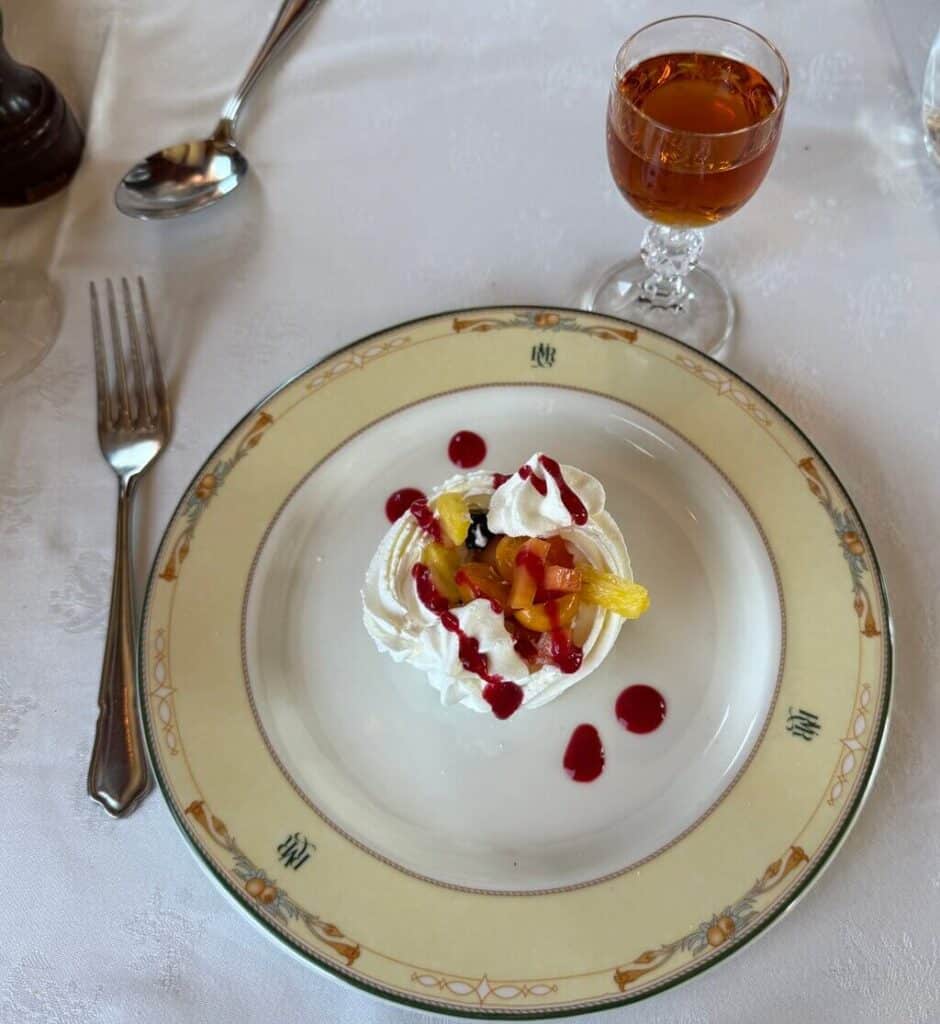 a fancy dessert