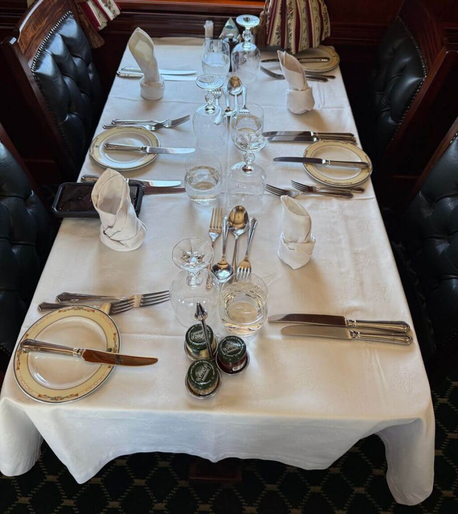 a table setting