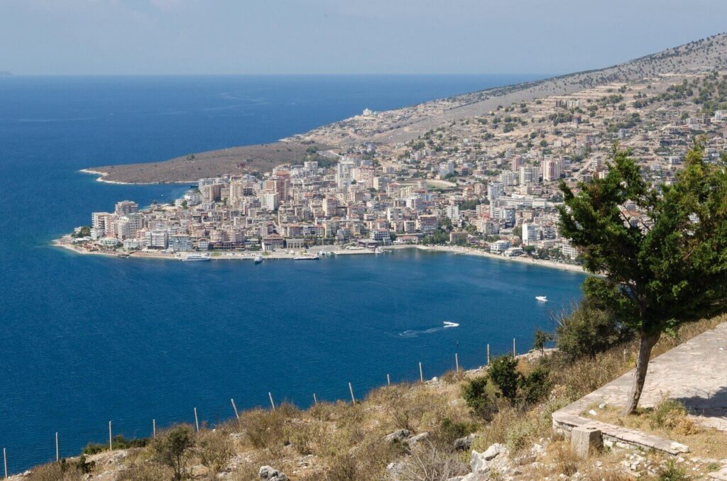 The Albanian coast