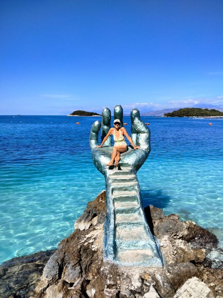 The Hand of Ksamil, a great place to visit in Albania