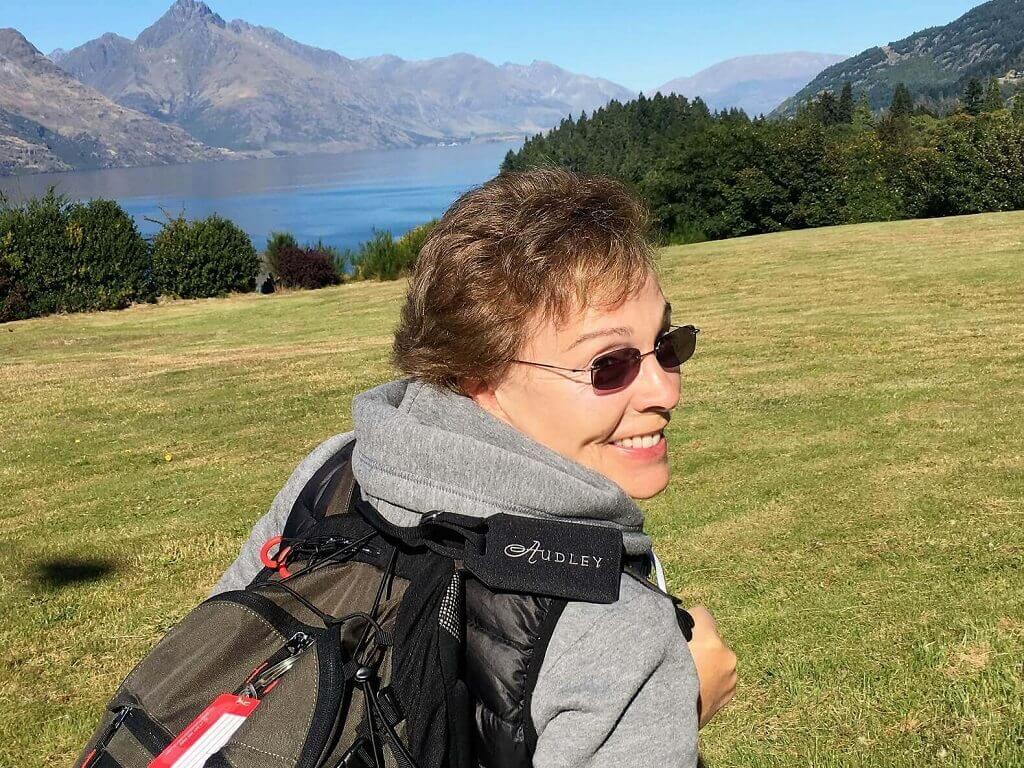 woman over 50 hiking