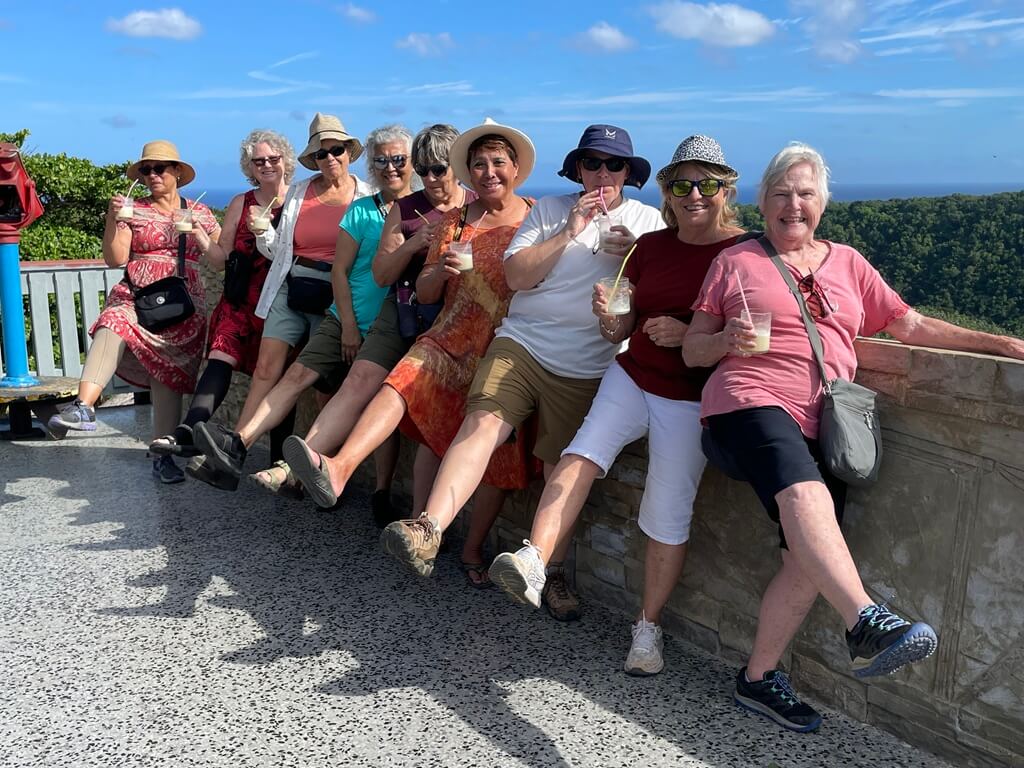 Women over 50 with drinks