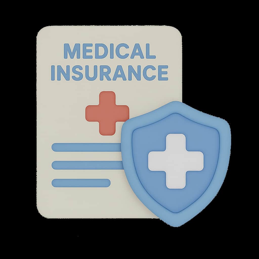 a sign saying medical insurance