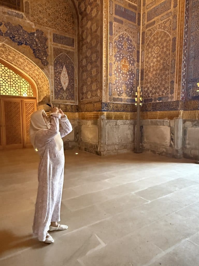 woman at Golden Mosque