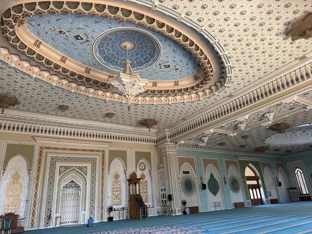 Interior of the mosque at the Center of Islamic Studies